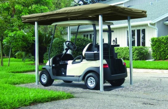 Automatic Cover for a Golf Cart