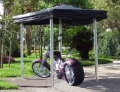 Motorcycle Cover open, complete motorcycle protection
