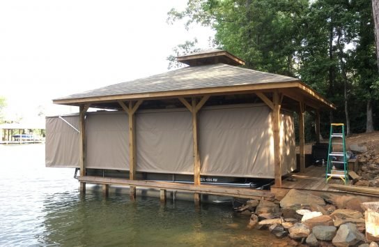 Pontoon Boat Cover. Automatic boat cover