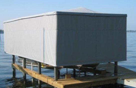 Freestanding Touchless Boat Cover