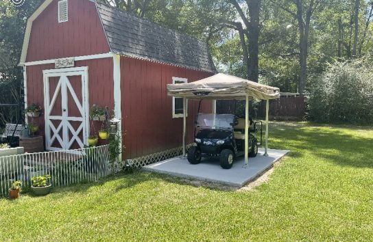 golf cart cover open